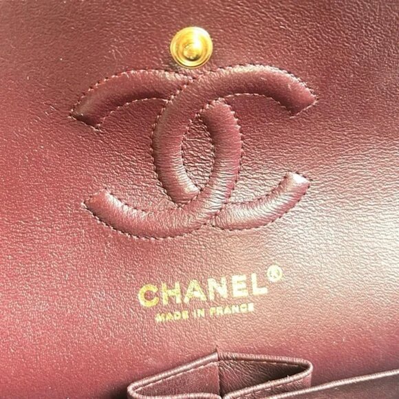 Chanel Small Classic Black Grained Calfskin & Gold-Tone Metal Handbag - Picture 15 of 16